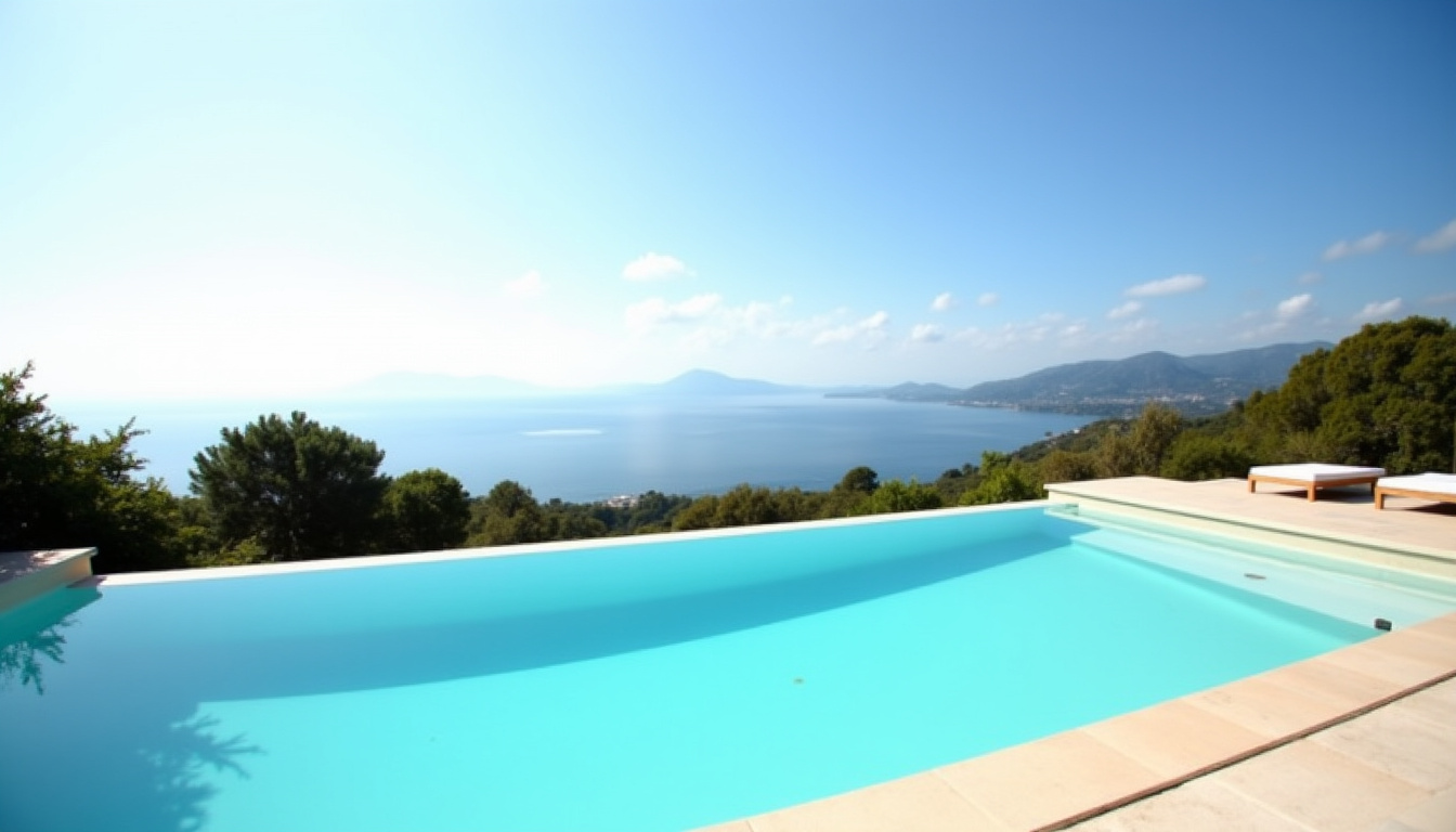 Villa de luxe avec piscine et vue sur la mer en Provence-Alpes-Côte d