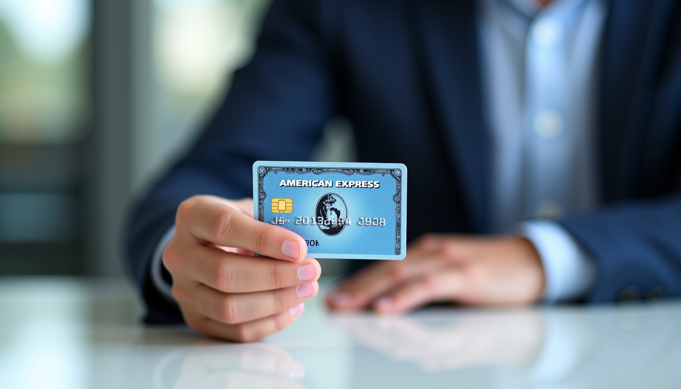 Carte American Express Business utilisée par un professionnel en réunion