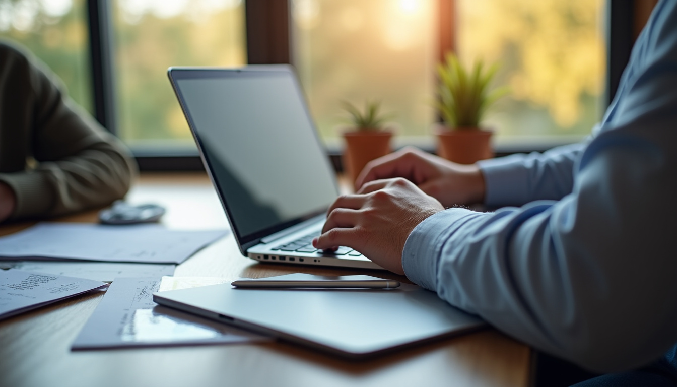 Comparaison de devis mutuelle senior sur un ordinateur portable