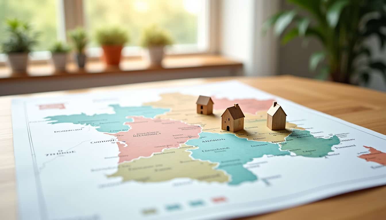 Carte des villes les plus prisées en région Ouest France pour l