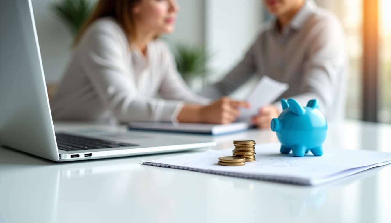 Étudiant en alternance utilisant son salaire pour rembourser un prêt bancaire