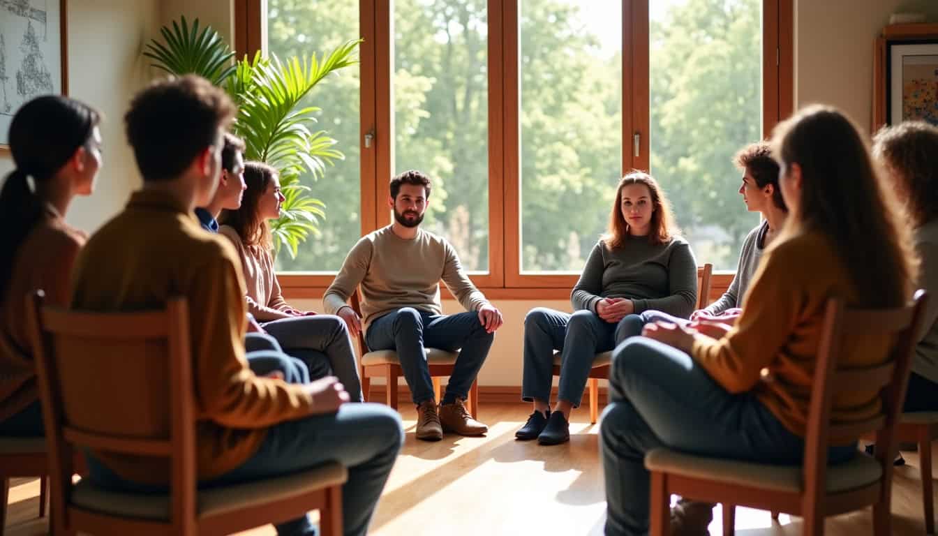 Groupe de personnes en train de participer à une réunion d