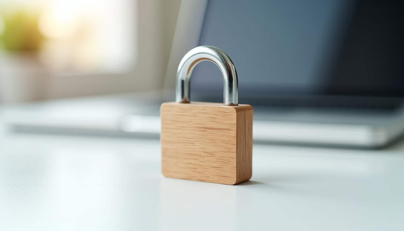 Cadenas de sécurité pour ordinateur portable sur bureau, protégez votre appareil contre le vol.