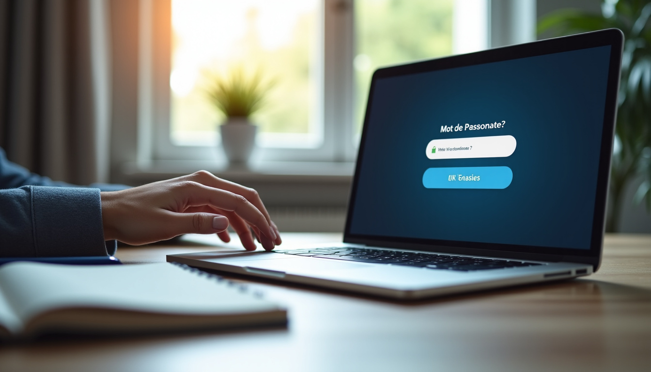 Personne tentant de se reconnecter à son compte retraite bloqué