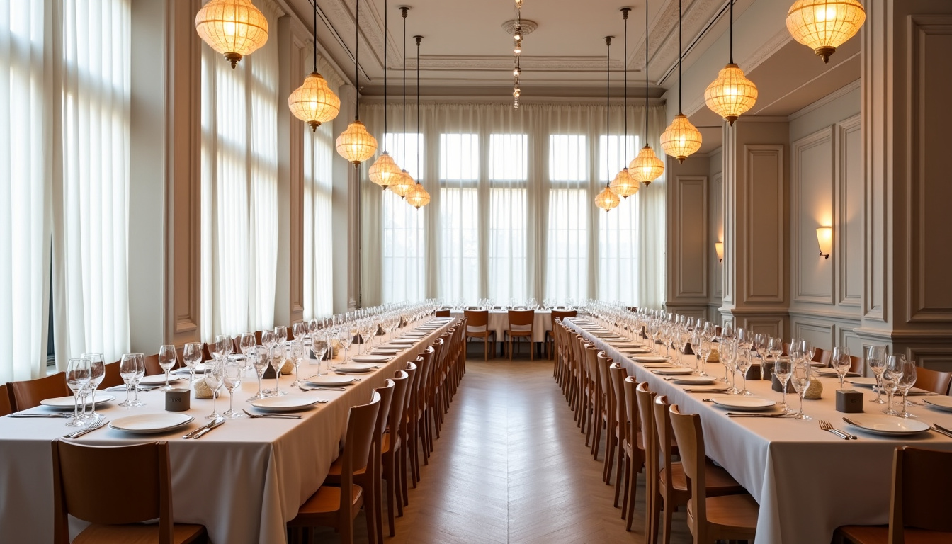 Salle de restauration de la Maison de la Mutualité lors d